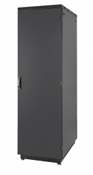Шкаф Racknet S3000 42U 600 × 1000, передняя дверь металлическая одностворчатая, задняя дверь металлическая одностворчатая, черный
